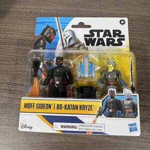 Star‎ Wars Moff Gideon & BoKatan Kryze action figure set. hasbro the Mandalorian